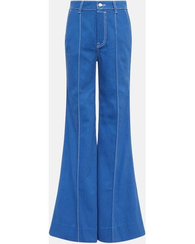 Zimmermann High Tide High-rise Flared Jeans - Blue