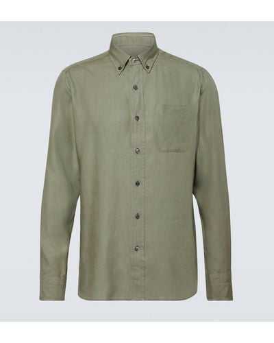 Tom Ford Lyocell Shirt - Green