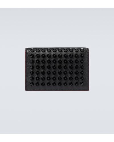 Christian Louboutin M Sifnos Cardholder With Spikes - Black