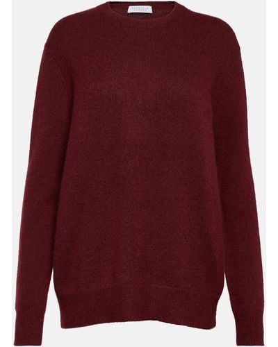 Gabriela Hearst Derry Cashmere And Silk Sweater - Red