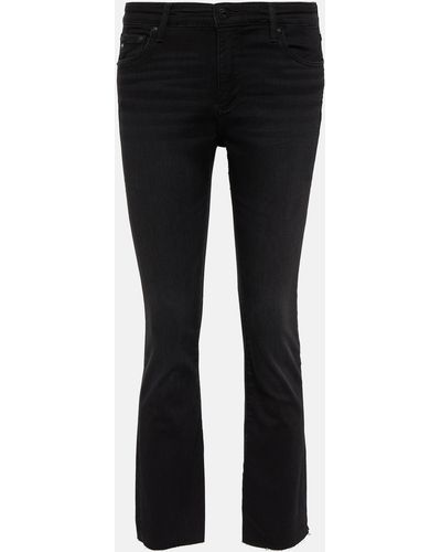 AG Jeans Jodi High-rise Cropped Jeans - Black