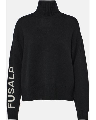 Fusalp Wool And Cashmere Turtleneck Sweater - Black