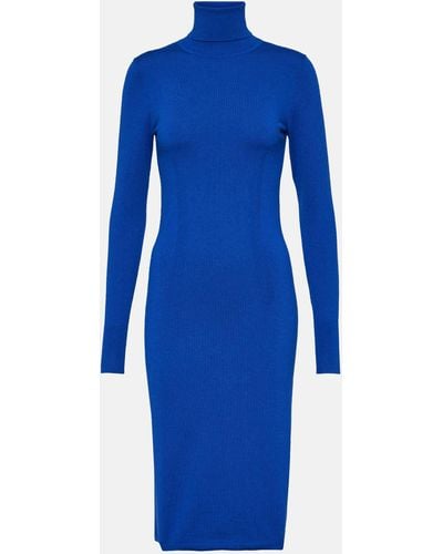JOSEPH Cashmere-blend Midi Dress - Blue