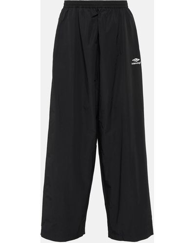 Balenciaga 3b Sports Icon Poplin Track Pants - Black