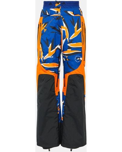 adidas By Stella McCartney Truenature Printed Ski Pants - Blue