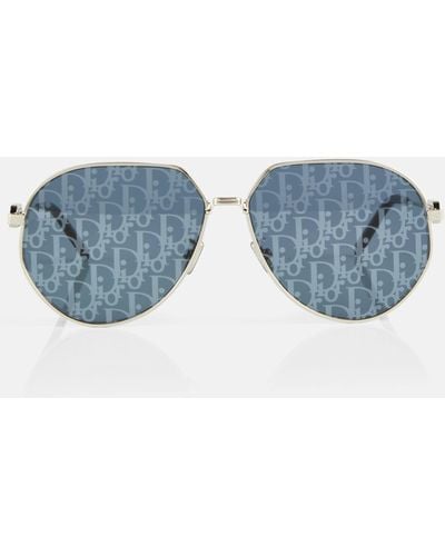 Dior Cd Link A1u Aviator Sunglasses - Blue