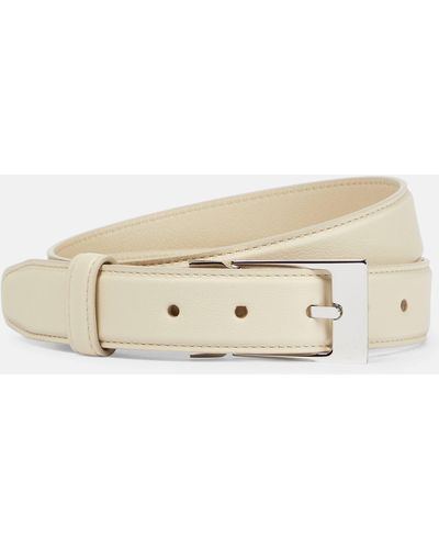 The Row Jewel Leather Belt - Natural