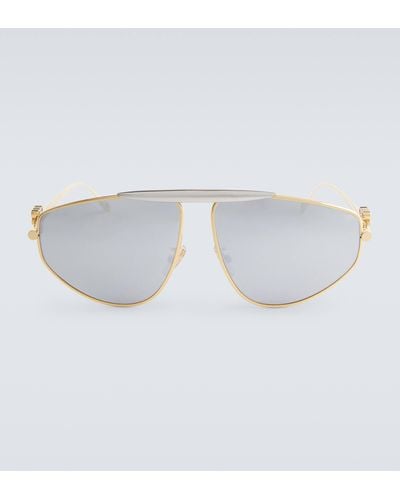 Loewe Anagram Aviator Sunglasses - White