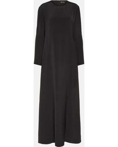 Loro Piana Silk Maxi Dress - Black