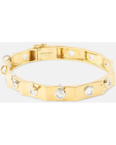 Rainbow K Eyet 14kt Yellow And White Gold Bracelet With Diamonds - Metallic