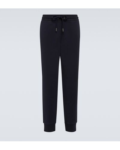 Moncler Cotton Jersey Sweatpants - Blue