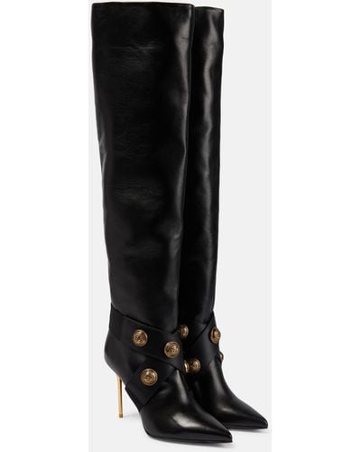 Balmain ‘Alma’ Heeled Boots - Black