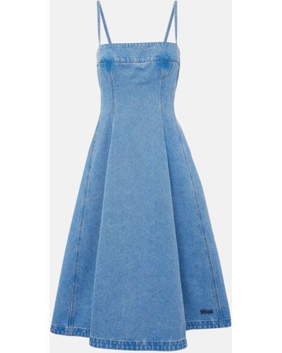 Marni Denim Midi Dress - Blue