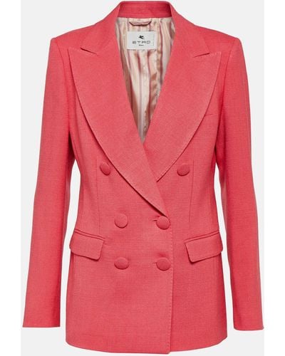 Etro Double-breasted Jacket - Red