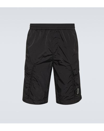 C.P. Company Taffeta Cargo Shorts - Black