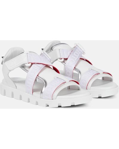 Christian Louboutin Velcrissimo Sandals - White