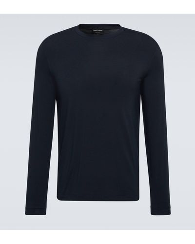 Giorgio Armani Jersey T-shirt - Blue