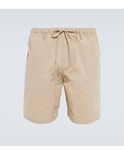 Nanushka Olin Cotton-blend Shorts - Natural