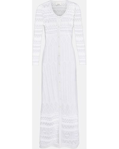 Isabel Marant Crochet-knit Maxi Dress - White