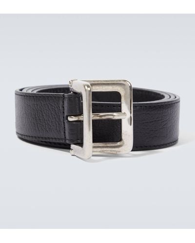 Saint Laurent Patent Leather Belt - Black