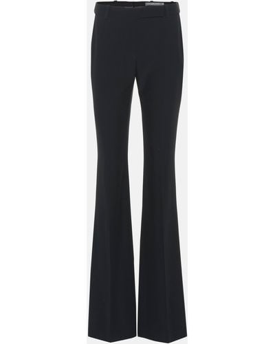 Alexander McQueen Mid-rise Flared Pants - Blue