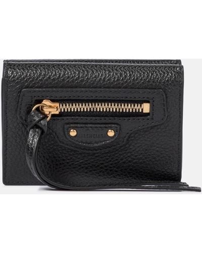 Balenciaga Neo Classic City Mini Leather Wallet - Black