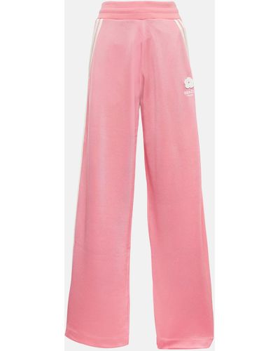 KENZO Boke Flower Wide-leg Sweatpants - Pink