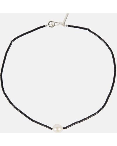 Sophie Buhai Mermaid Sterling Silver Choker With Agate And Freshwater Pearls - Metallic