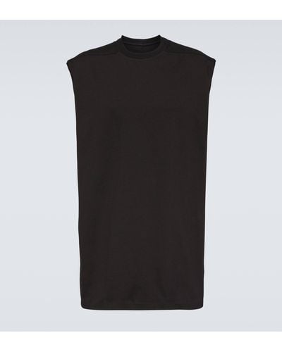 Rick Owens Tarp Cotton T-shirt - Black