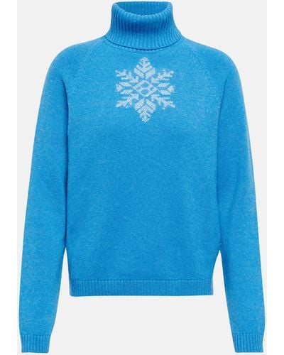 Loro Piana Cervinia Turtleneck Cashmere Sweater - Blue