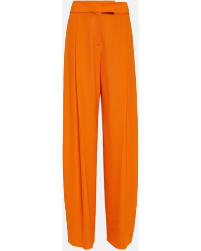 The Sei Pleated Wide-leg Pants - Orange