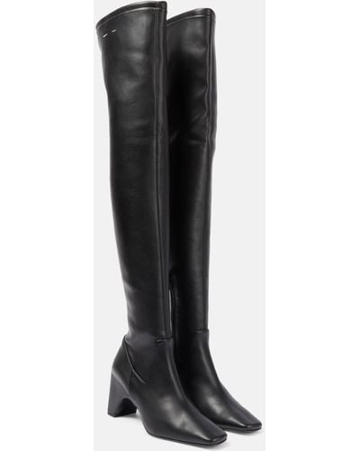 Coperni Faux Leather Over-the-knee Boots - Black
