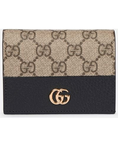 Gucci GG Marmont Card Case Wallet - Brown