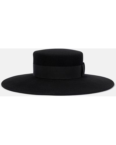 Nina Ricci Wool Felt Hat - Black