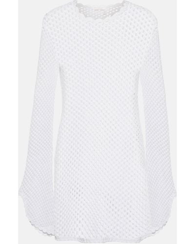 Chloé Cotton Knit Minidress - White