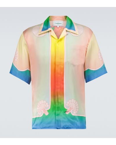Casablancabrand Lucid Dreams Printed Silk Shirt - Multicolour