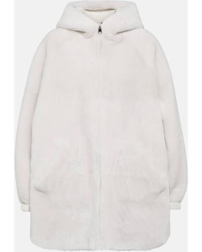 Blancha Reversible Shearling Jacket - White