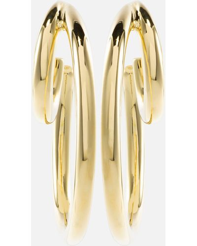Jennifer Fisher Double Baby 10kt Gold Hoop Earrings - Metallic