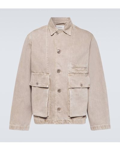 Lemaire Boxy Denim Field Jacket - Natural