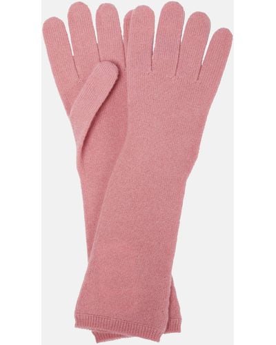 Max Mara Oglio Cashmere Gloves - Pink