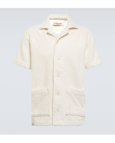 Orlebar Brown Griffith Terry Bowling Shirt - White