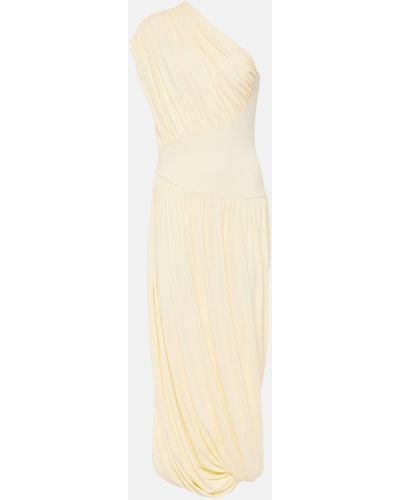 TOVE Ugbad One-shoulder Crepe Jersey Gown - White