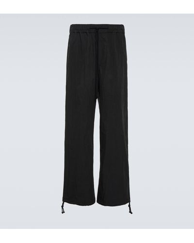 Commas Cotton-blend High-rise Pants - Black