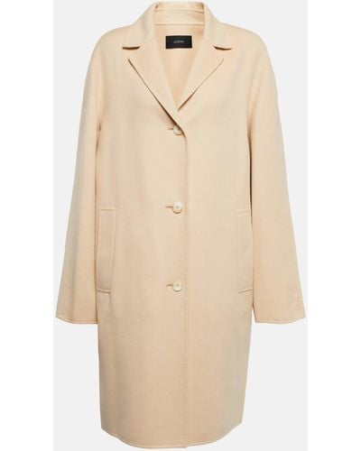 JOSEPH New Caia Virgin Wool Coat - Natural