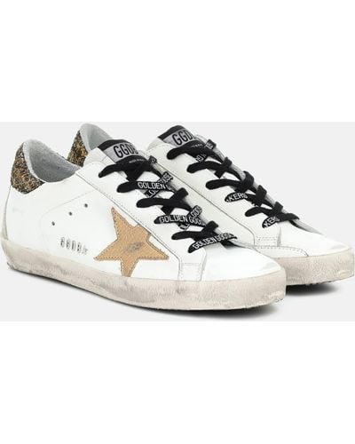 Golden Goose Super-star Leather Sneakers - White