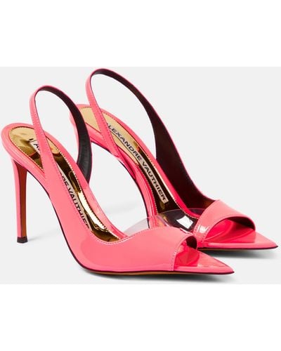 Alexandre Vauthier Patent Leather And Pvc Sandals - Pink