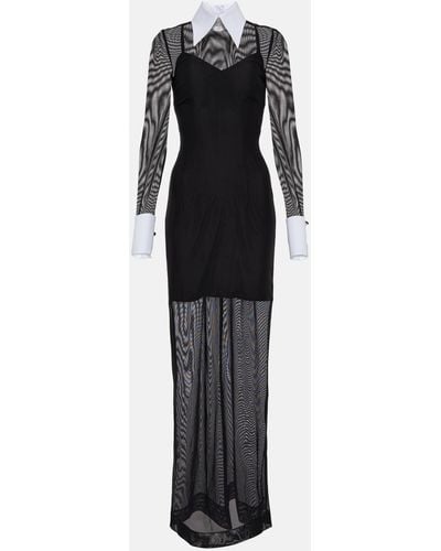 Dolce & Gabbana X Kim Tulle Maxi Dress - Black