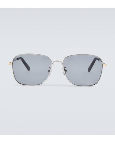 Dior Cd Diamond S4u Convertible Aviator Sunglasses - Blue