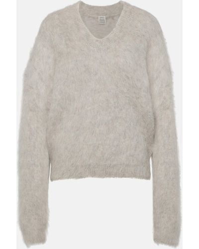 Totême Alpaca-blend Sweater - Grey