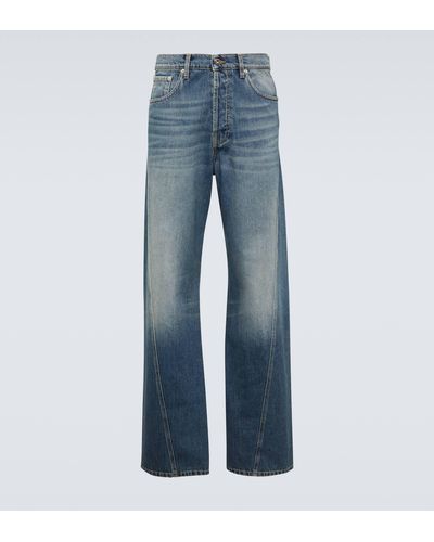 Lanvin Twisted Straight Jeans - Blue
